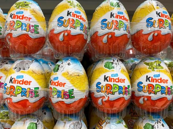 Kinder Surprise eggs on sale in the UK, 28 January 2021